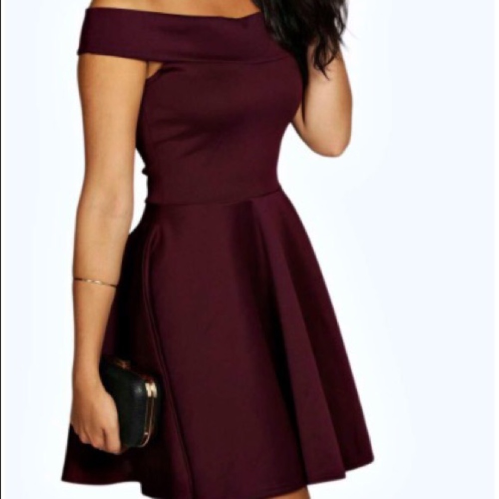 Cute skater dress burgundy size 12