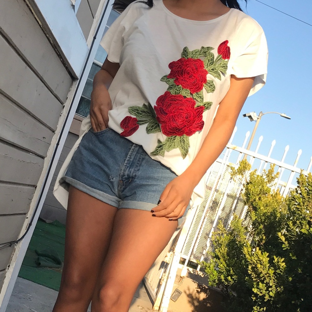Rose Embroidered Top  - Picture 2 of 5