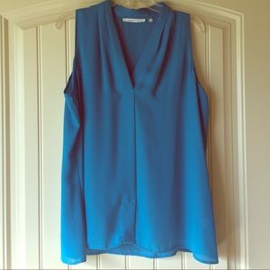 Turquoise chiffon blouse tank - XL