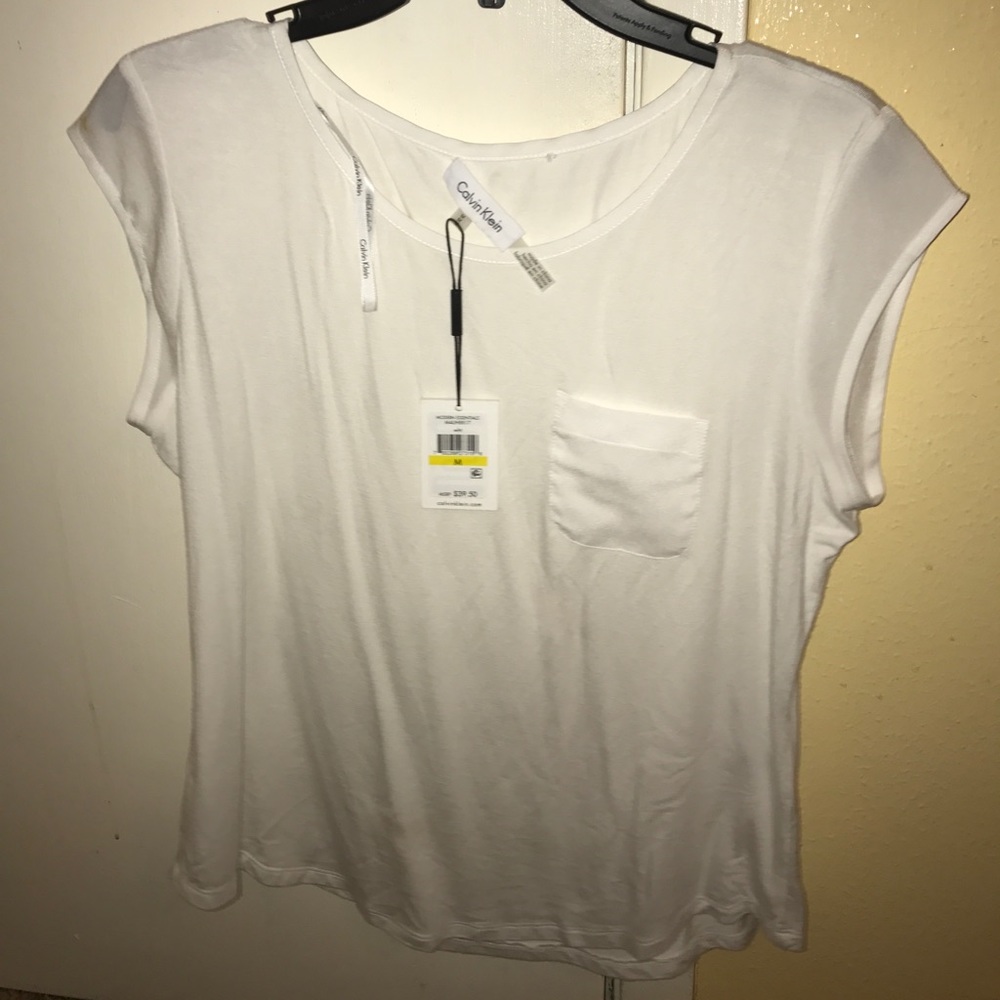 White Calvin Klein Blouse