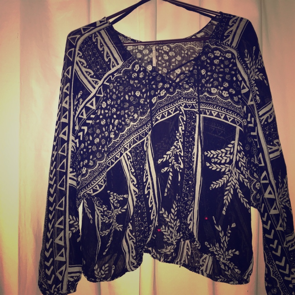 Free People boho peasant top