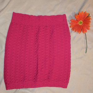 Mini Skirt (Dark Pink)