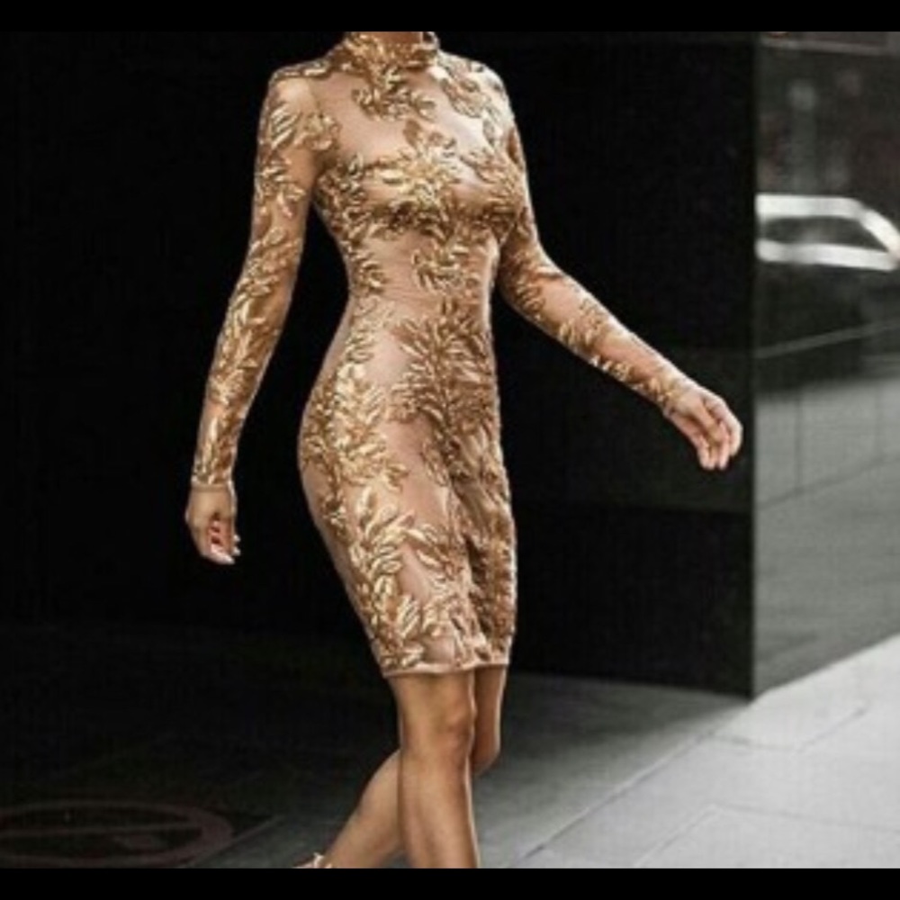 Gold sequin Dress