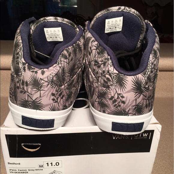 New Vans Bedford OTW Palm Camo Gray White Mens 11 - Picture 3 of 3