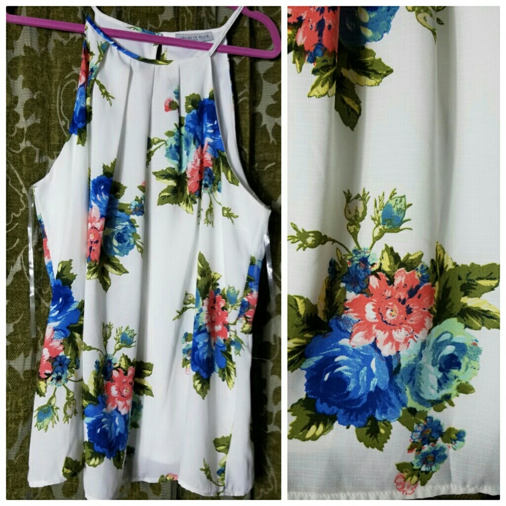 Beautiful Cascading Floral Top