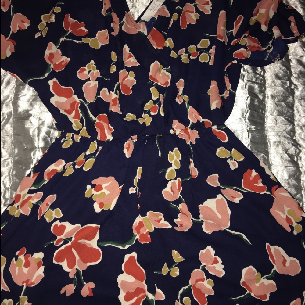 Astr cold shoulder romper