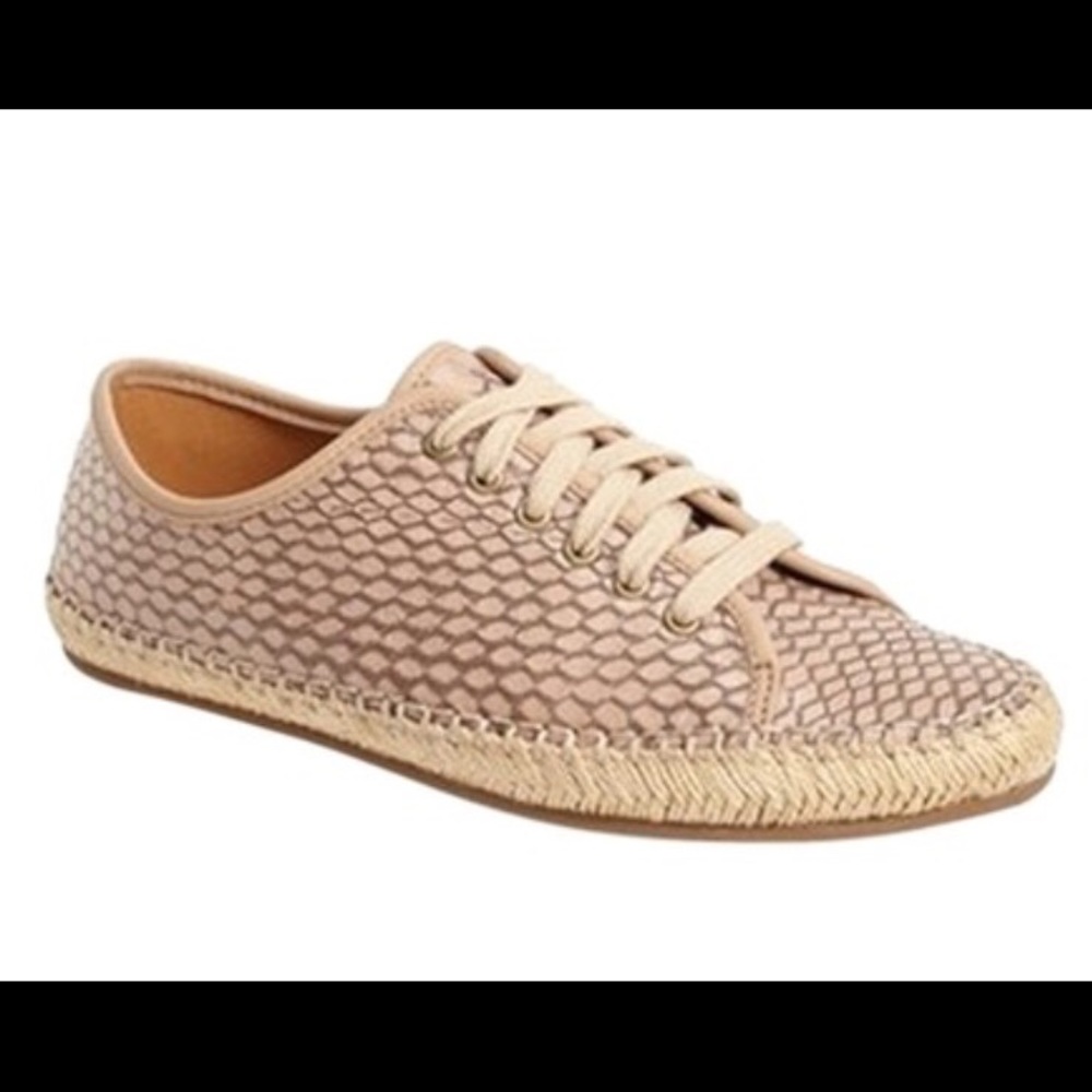 Aerin- snakeskin flat sneakers!!