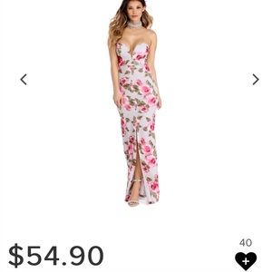 Windsor Floral Strapless Dress