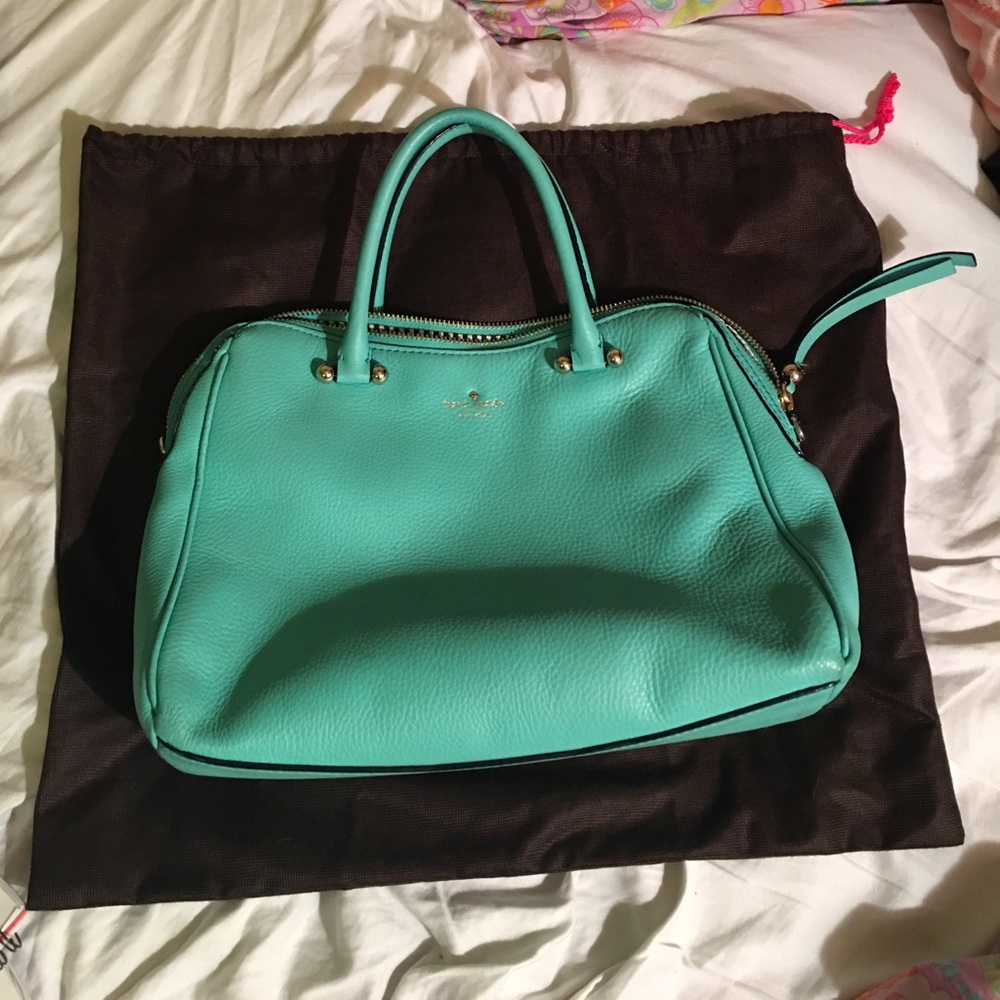 Kate spade teal blue purse