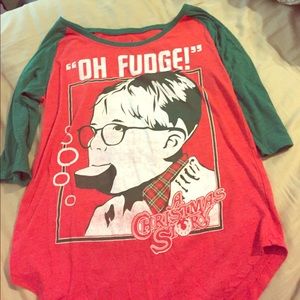 A Christmas Story baseball shirt