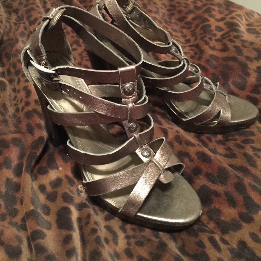 Bronze Strappy Simply Vera Heeled Sandals