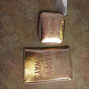 Rose gold pill case & case