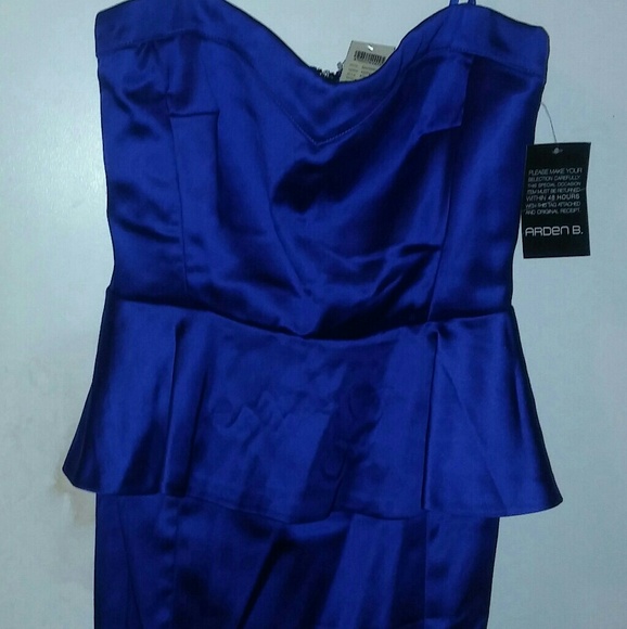 Strapless peplum dress - Picture 1 of 2
