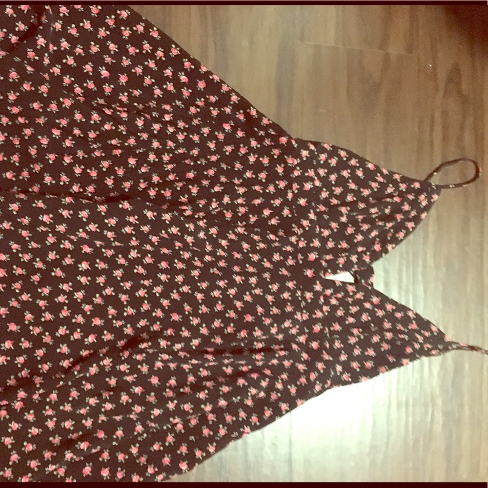Black and rose dress