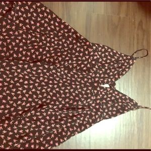 Black and rose dress