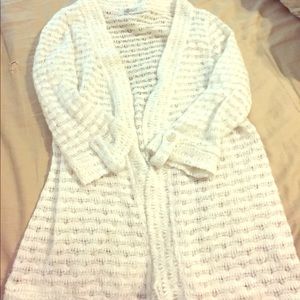 Off white knit cardigan