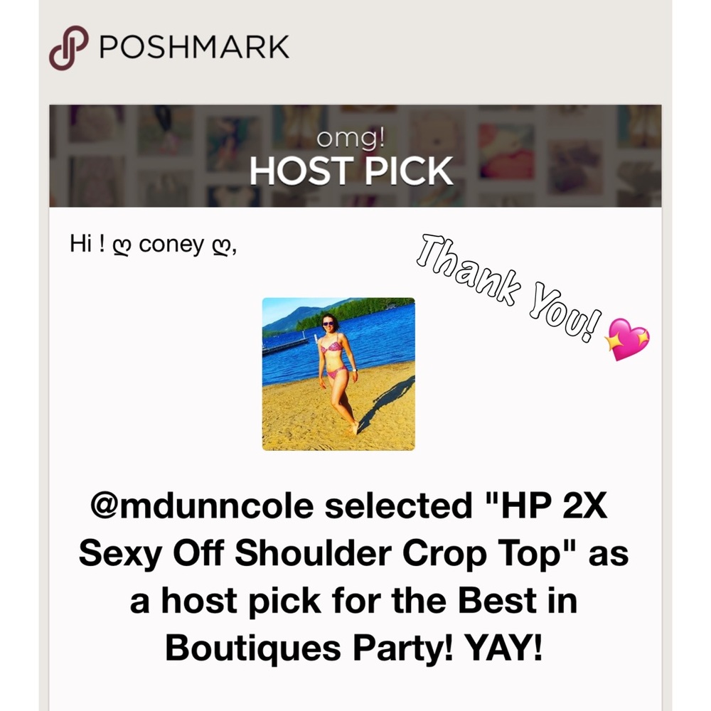 HP 3X 💖 Sexy Off Shoulder Crop Top - Picture 7 of 7