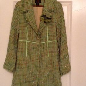 Chartreuse Tweed Jacket.