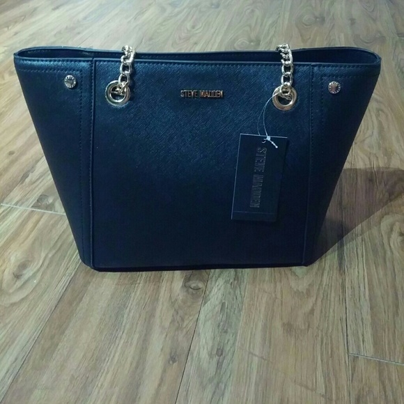 ⚡SALE⚡Steven by Steve Madden Black Tote Bag Purse - Picture 3 of 7