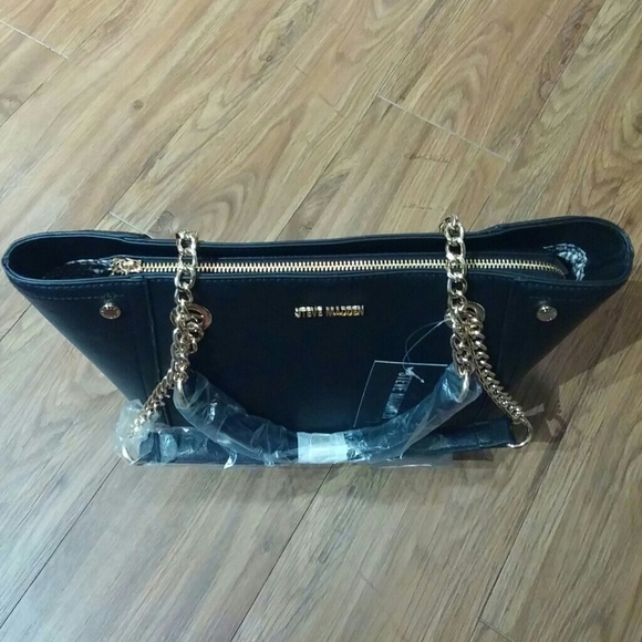 ⚡SALE⚡Steven by Steve Madden Black Tote Bag Purse - Picture 4 of 7
