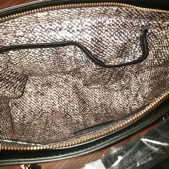 ⚡SALE⚡Steven by Steve Madden Black Tote Bag Purse - Picture 6 of 7