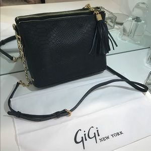 GiGi New York Hailey Python Leather Crossbody