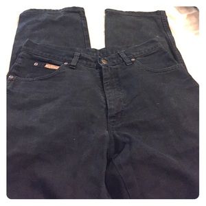 Men's denim wrangler jeans