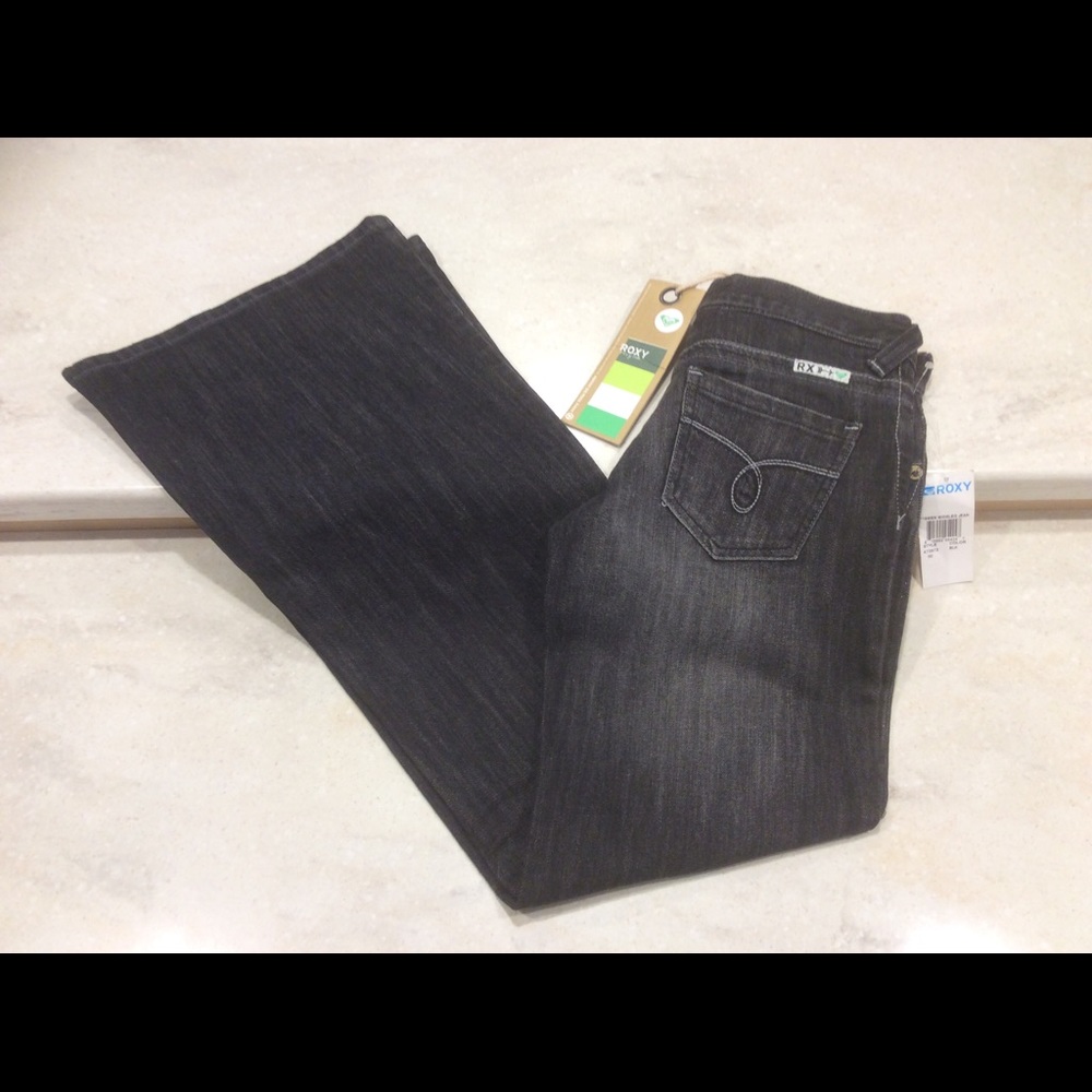 NWT Roxy Slightly Distress Black Jeans