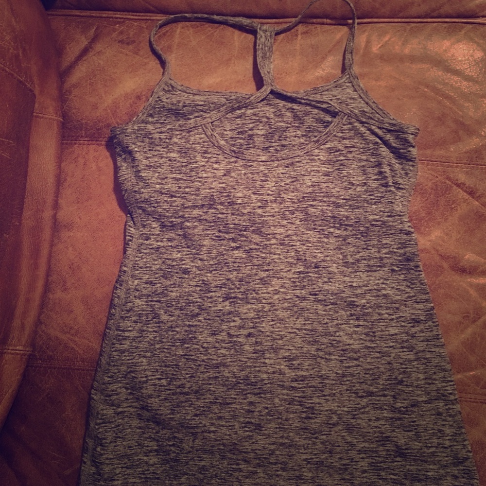 Beyond Yoga Grey Razorback Cami