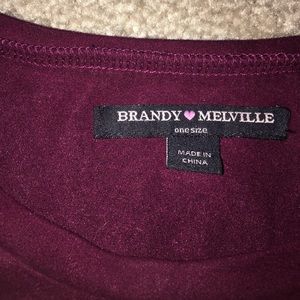 BRANDY MELVILLE SOFT VELVET T SHIRT DRESS