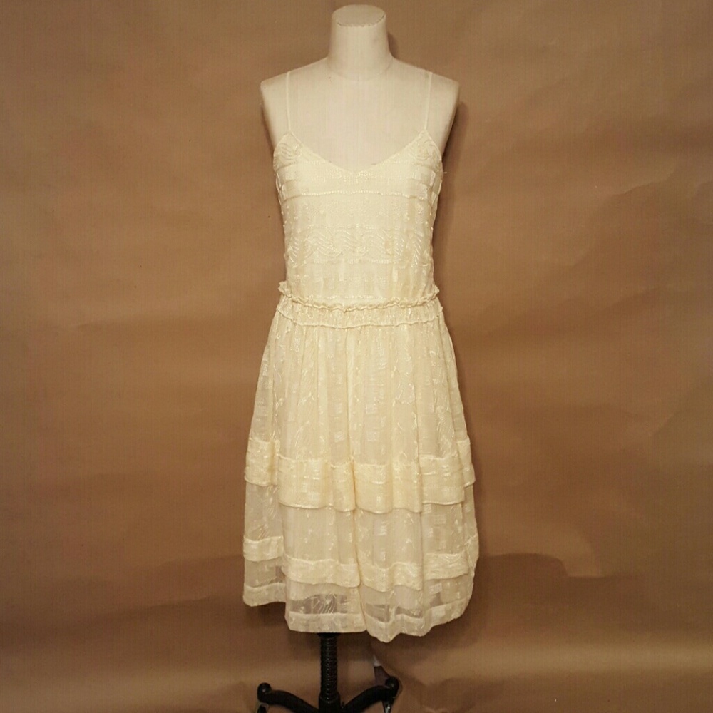 Embroidered Spagetti Strap Summer Dress.