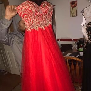 Red Ball Gown Prom Dress
