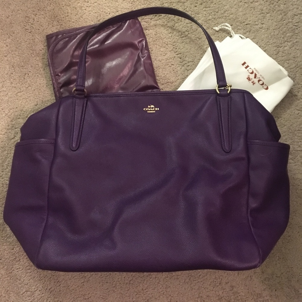 Coach Baby Bag Tote in Violet
