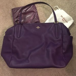 Coach Baby Bag Tote in Violet