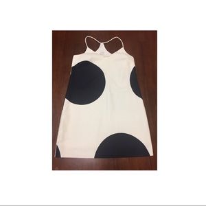 J Crew Cream/Black Sun Dress