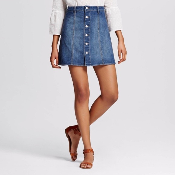Mossimo Supply Co. Dresses & Skirts - Demin Skirt with Button Detail