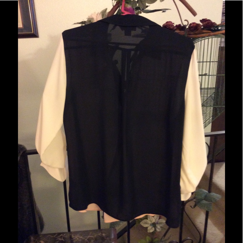 Button Down Block Blouse - image 2