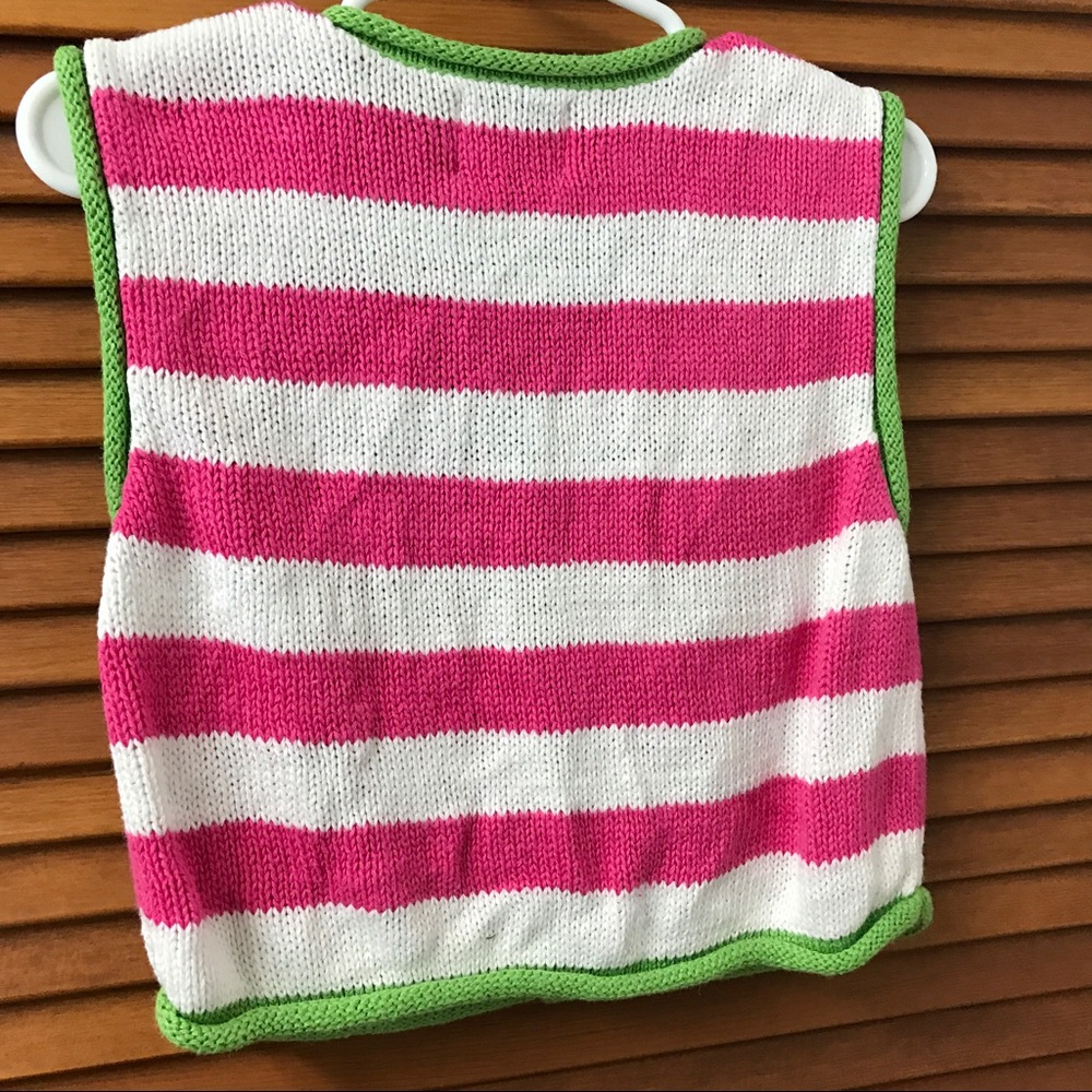 Heartstrings Pink & White Girls' Vest - Picture 2 of 8