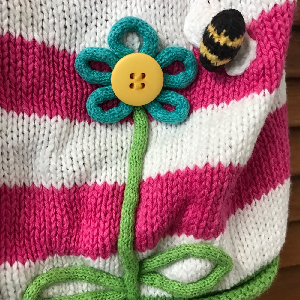Heartstrings Pink & White Girls' Vest - Picture 4 of 8