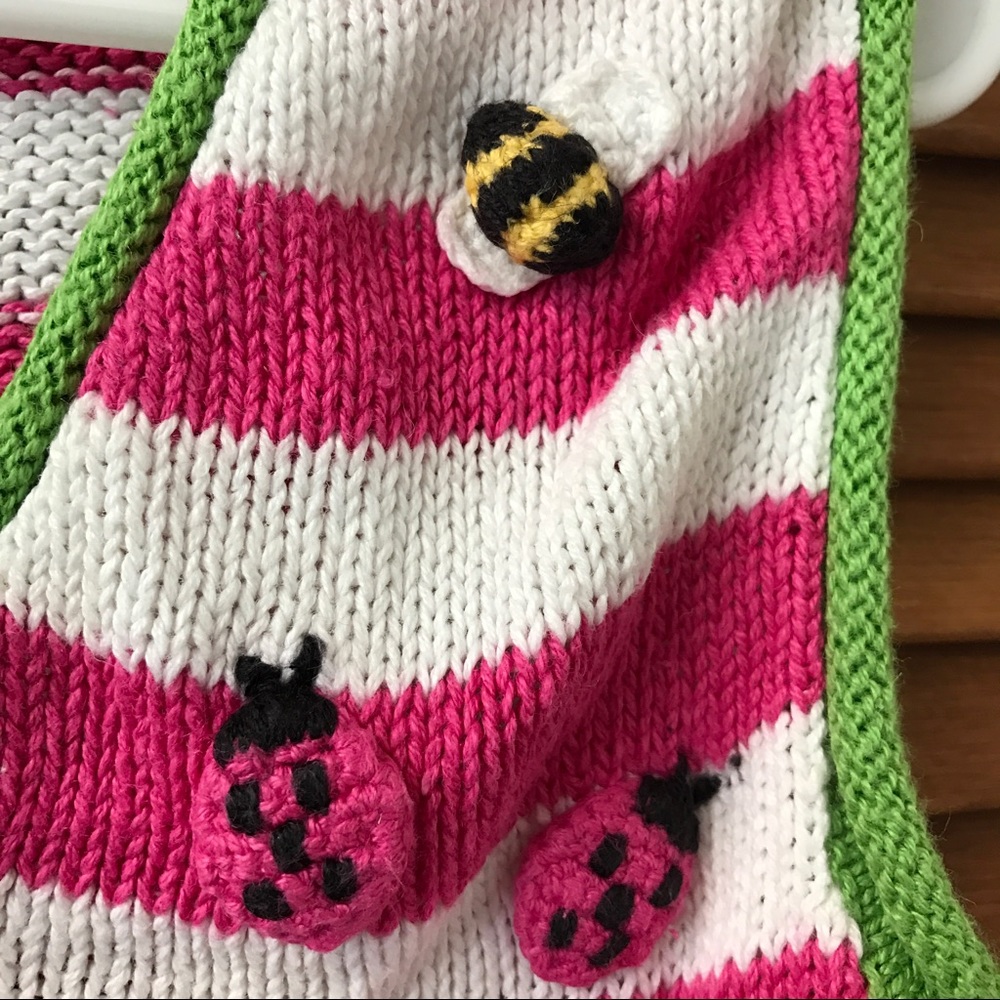Heartstrings Pink & White Girls' Vest - Picture 6 of 8