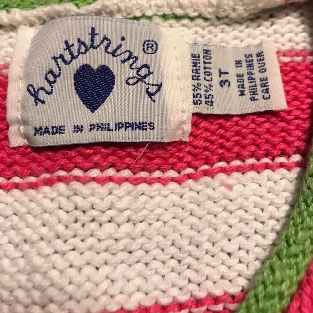 Heartstrings Pink & White Girls' Vest - Picture 7 of 8