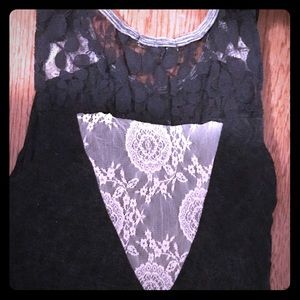 Tank top from buckle. Black and white