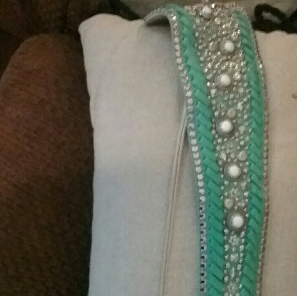 Vintage 1980's Leather studded belt