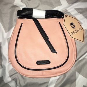 Wildfox Peach/Rose Gold Cross Body Bag