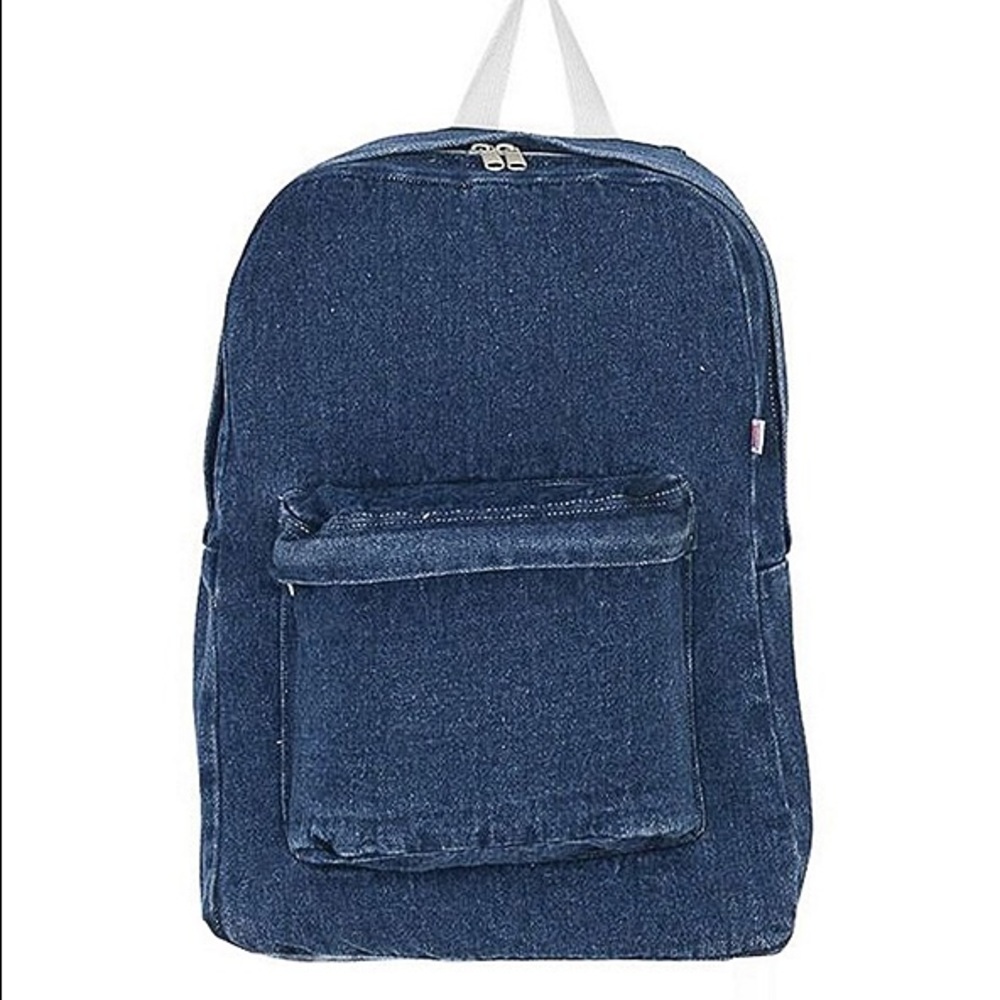NWT American Apparel Dark Wash Denim Backpack
