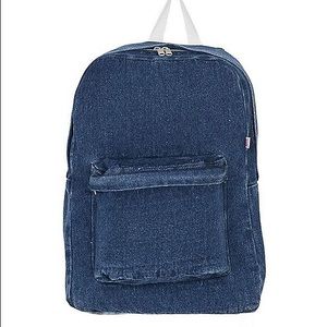 NWT American Apparel Dark Wash Denim Backpack