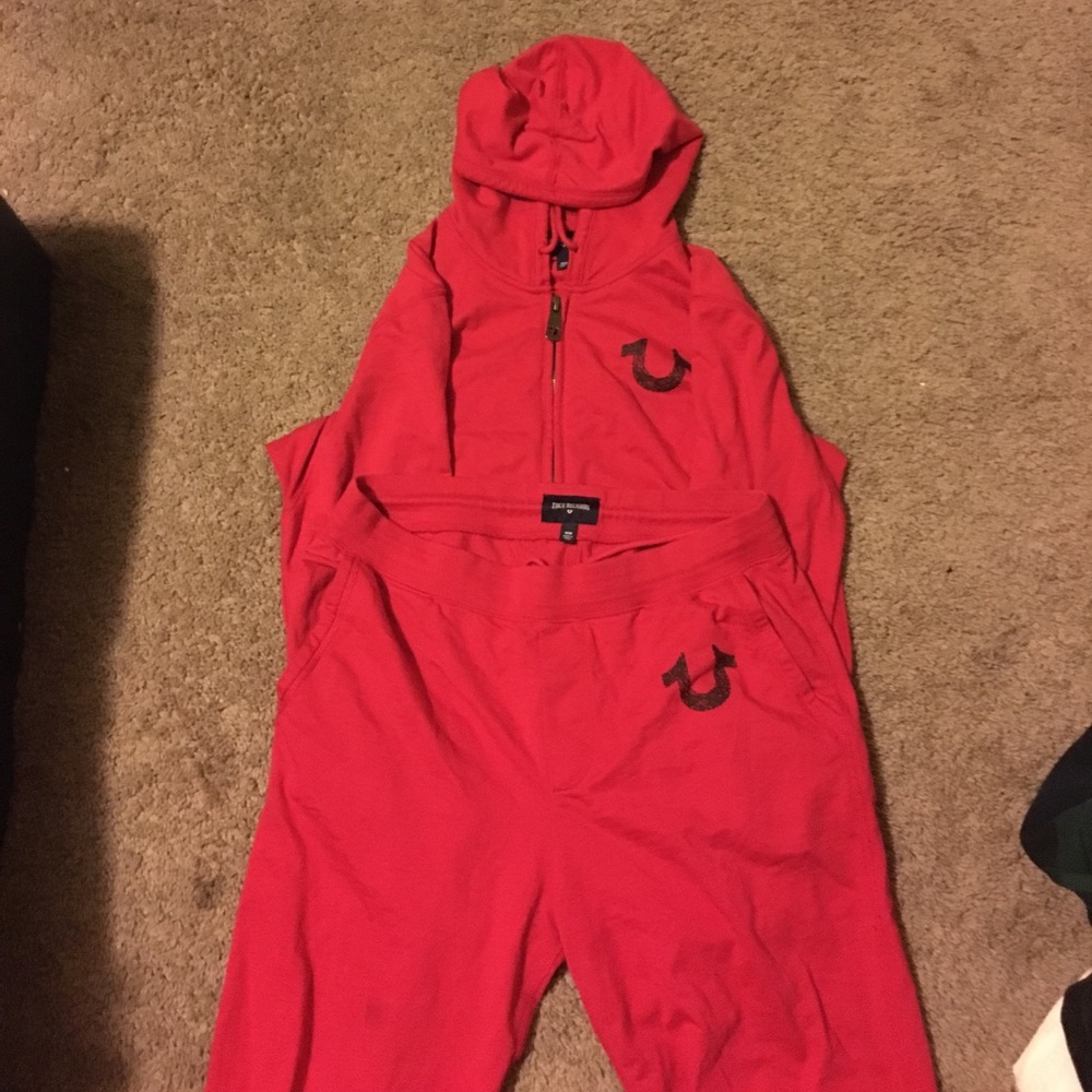 True religion sweat suit