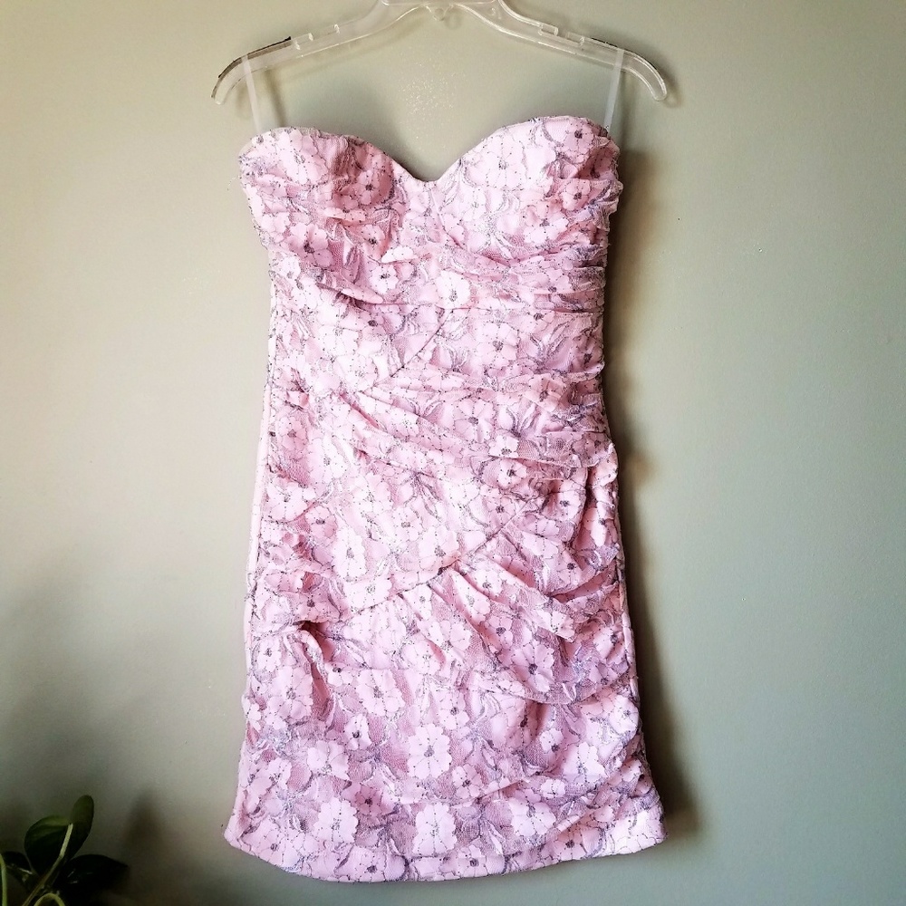 Floral Strapless Dress