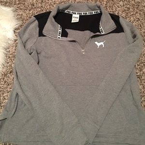 Vs pink pullover. Medium but fits like a small.