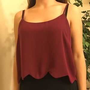 Maroon crop top!